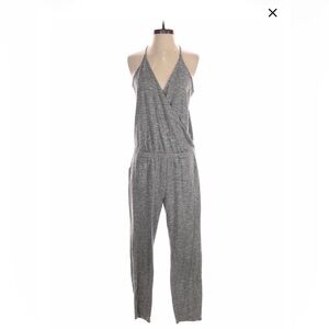 Lou & Grey V neck Jumpsuit, racerback, spaghetti straps, elastic waist,pockets,M